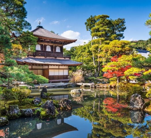 Visit Nijo Castle, built around 1600 for the warrior Tokugawa Ieyasu, the first shogun of the Edo period.