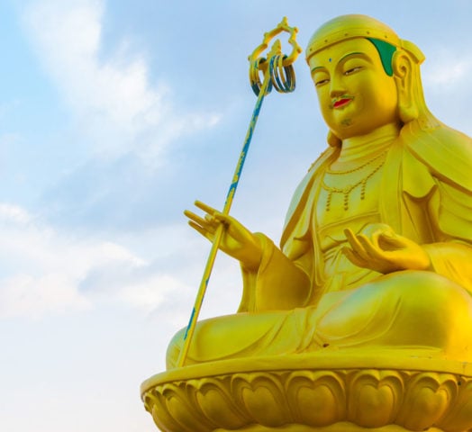 Buddha statue at Haedong Yonggungsa Temple in Busan, Korea