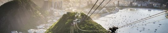 View from the Sugarloaf cable car, Rio de Janeiro