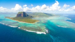 Aerial view of Mauritus