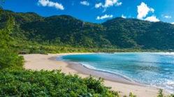 Beautiful beach at coast of Vietnam - Ninh van bay